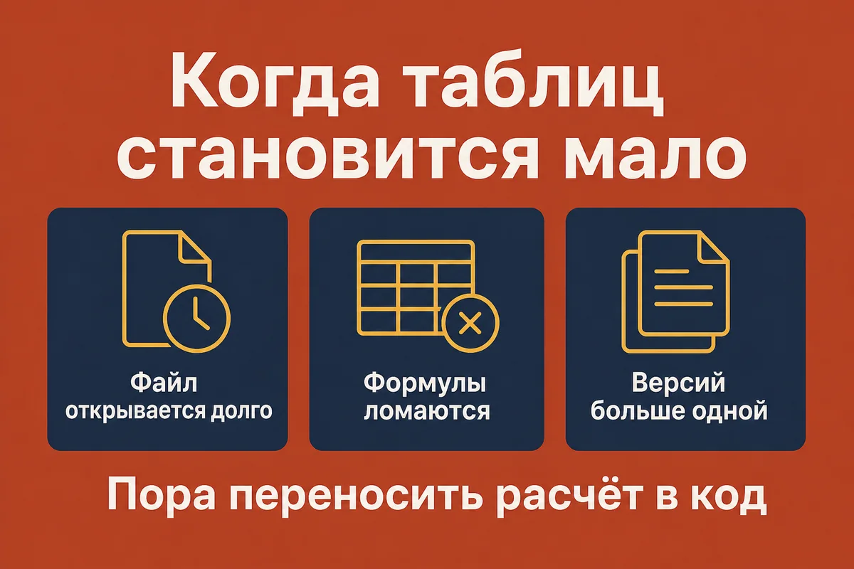 Три признака, что Excel исчерпан: файл открывается долго, формулы ломаются, версий больше одной – neurovod.ru